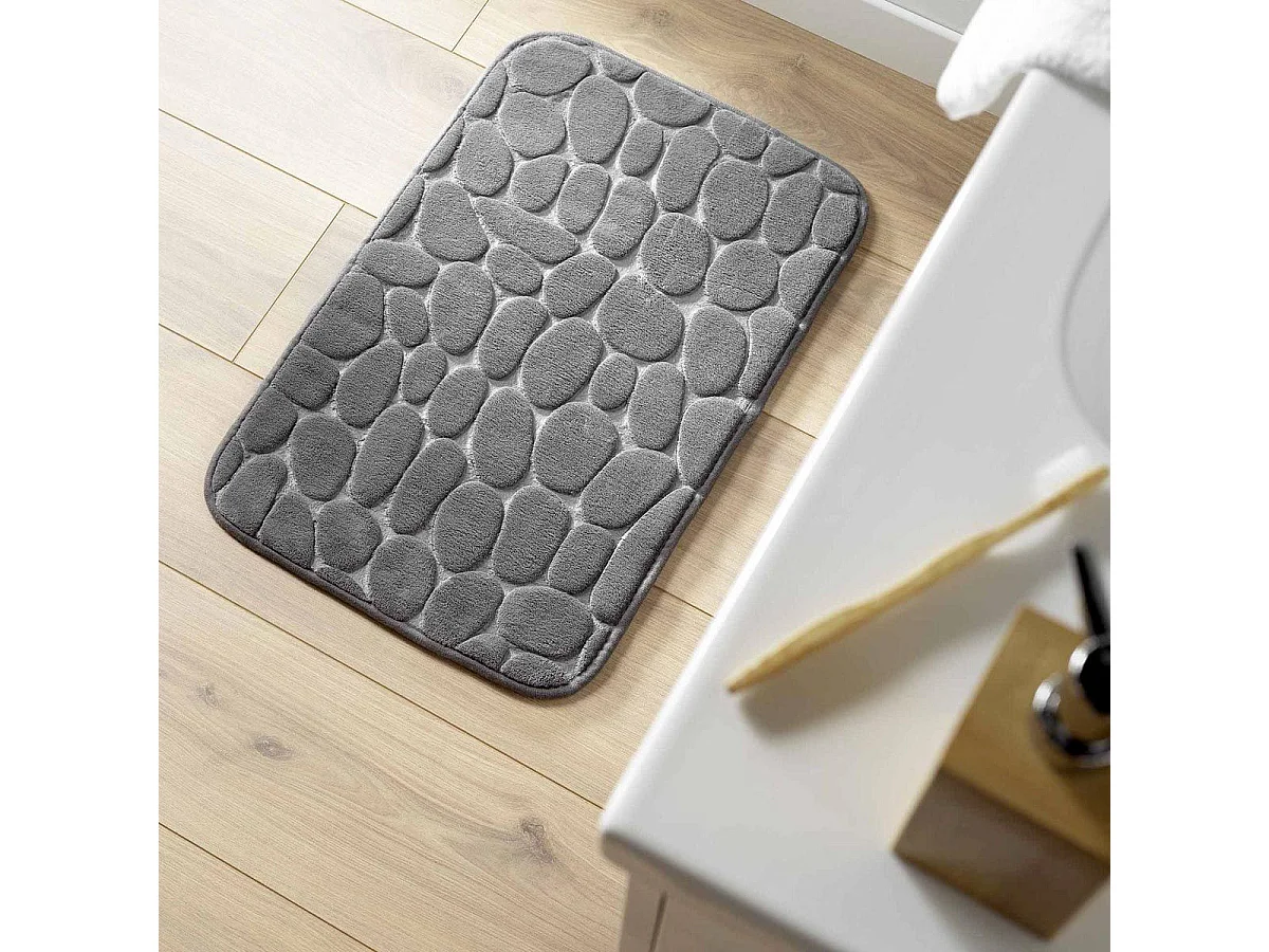 Tapis de Bain "Ricochet" 50x80cm Anthracite