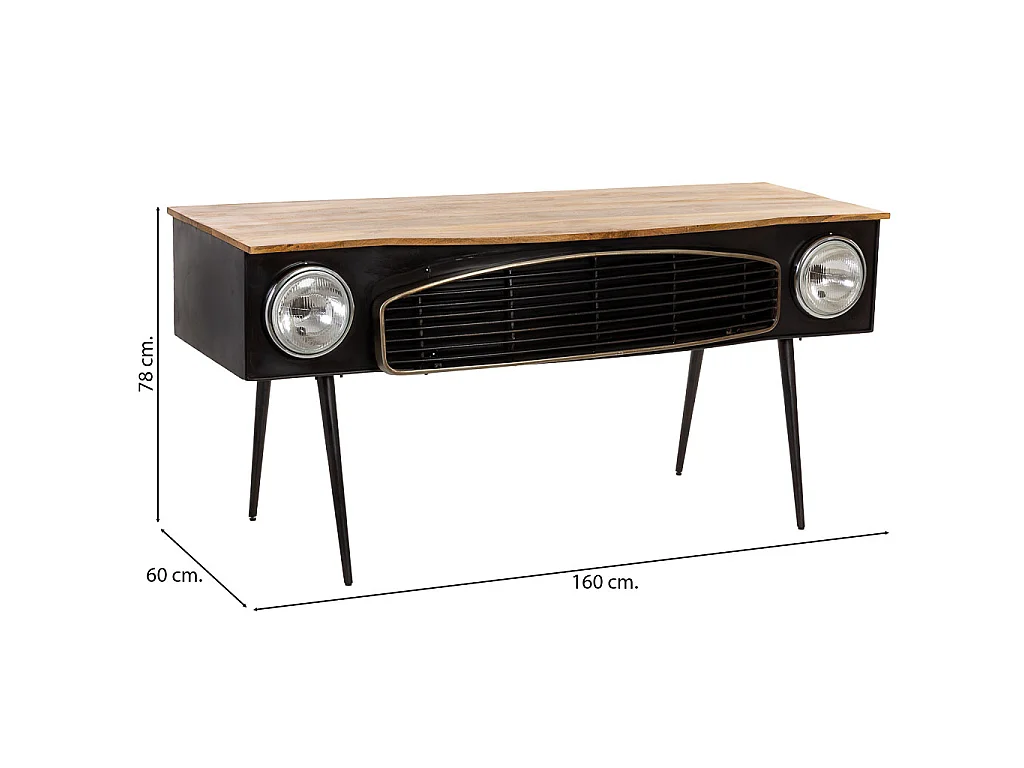 Autoschreibtisch mit 2 Schubladen 160x60x78 cm