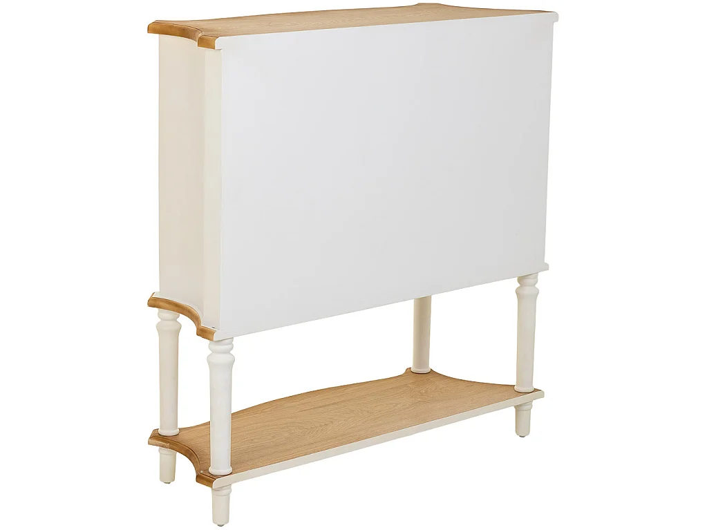 Recibidor de madera blanco 106x37x105h cm