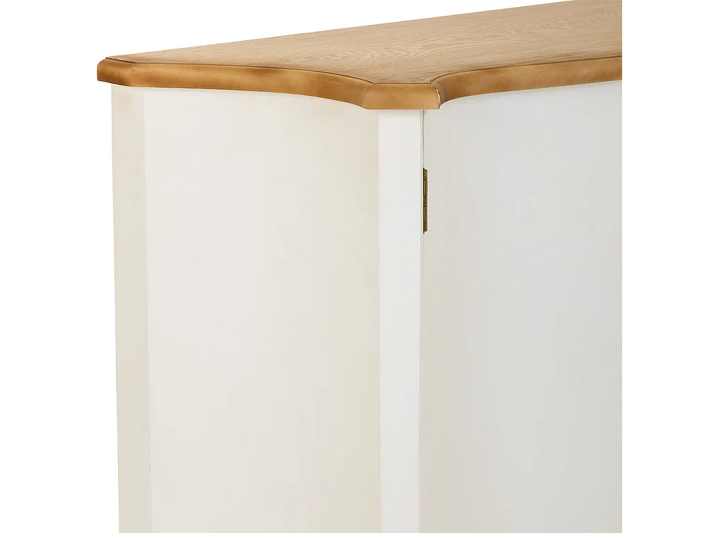 Recibidor de madera blanco 106x37x105h cm