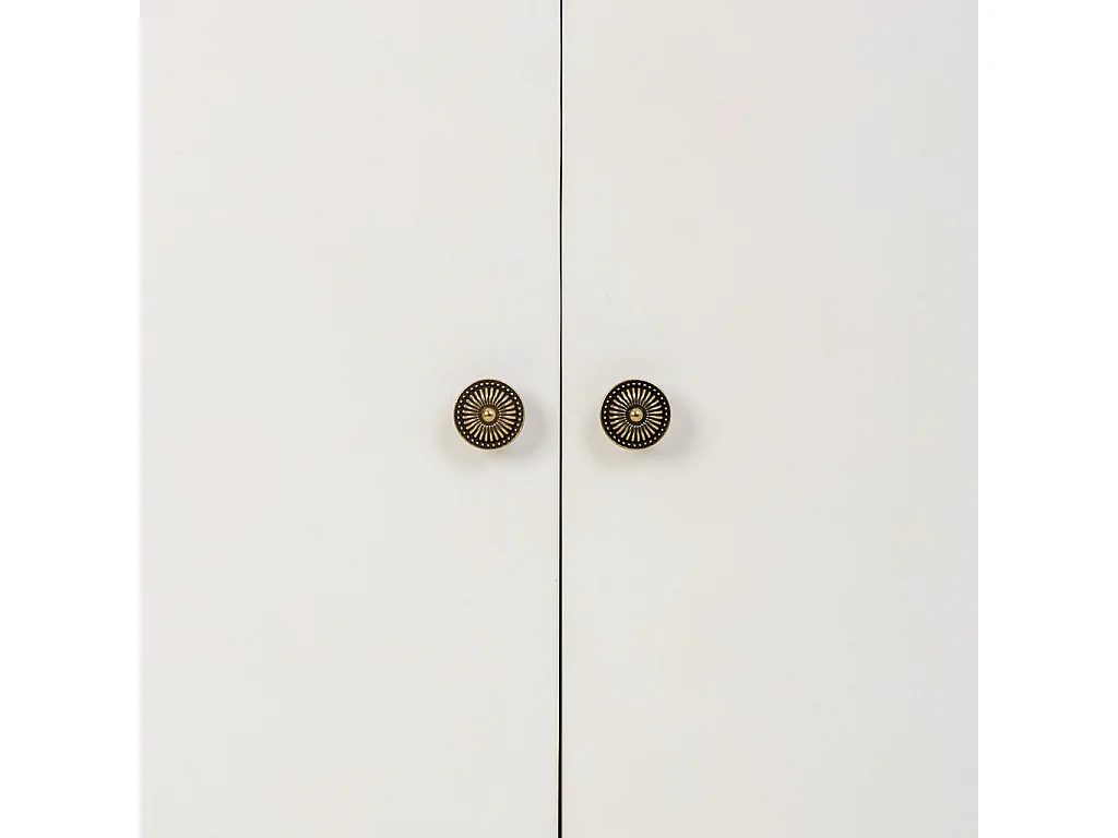 Recibidor de madera blanco 106x37x105h cm