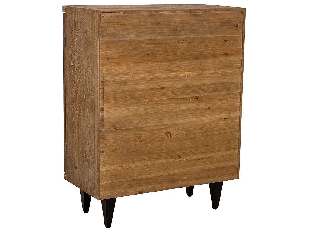 Móveis de entrada em madeira com 2 portas castanhas 74x38x96h cm