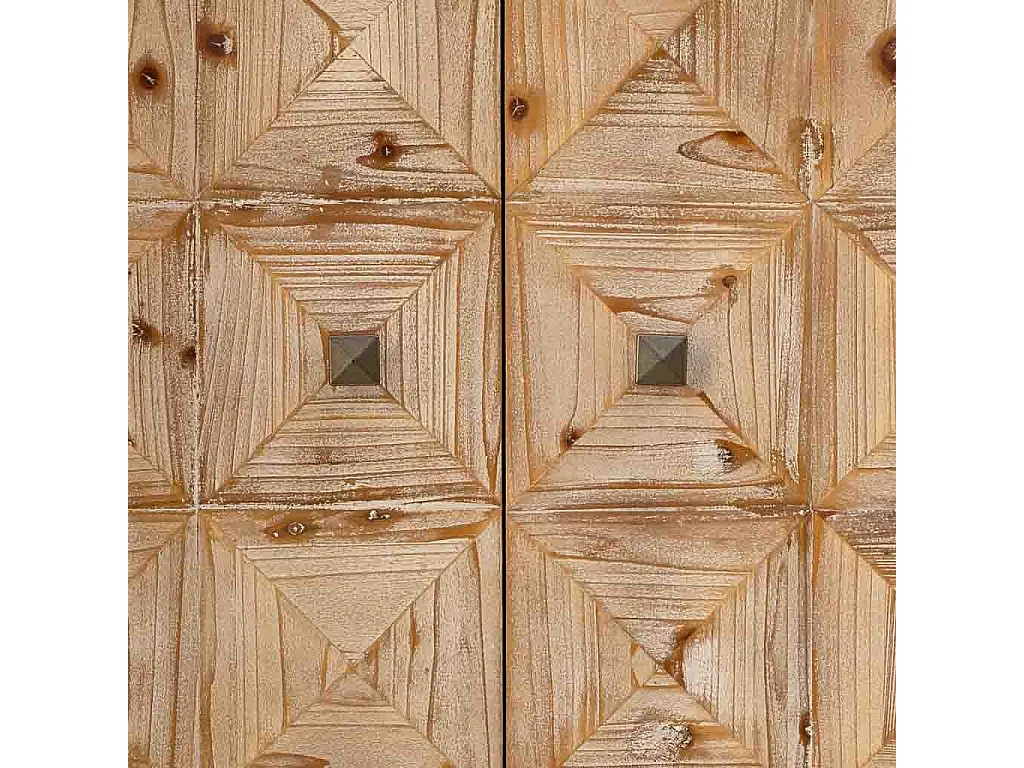 Móveis de entrada em madeira com 2 portas castanhas 74x38x96h cm