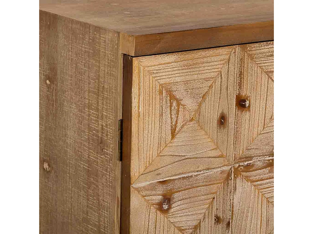 Móveis de entrada em madeira com 2 portas castanhas 74x38x96h cm