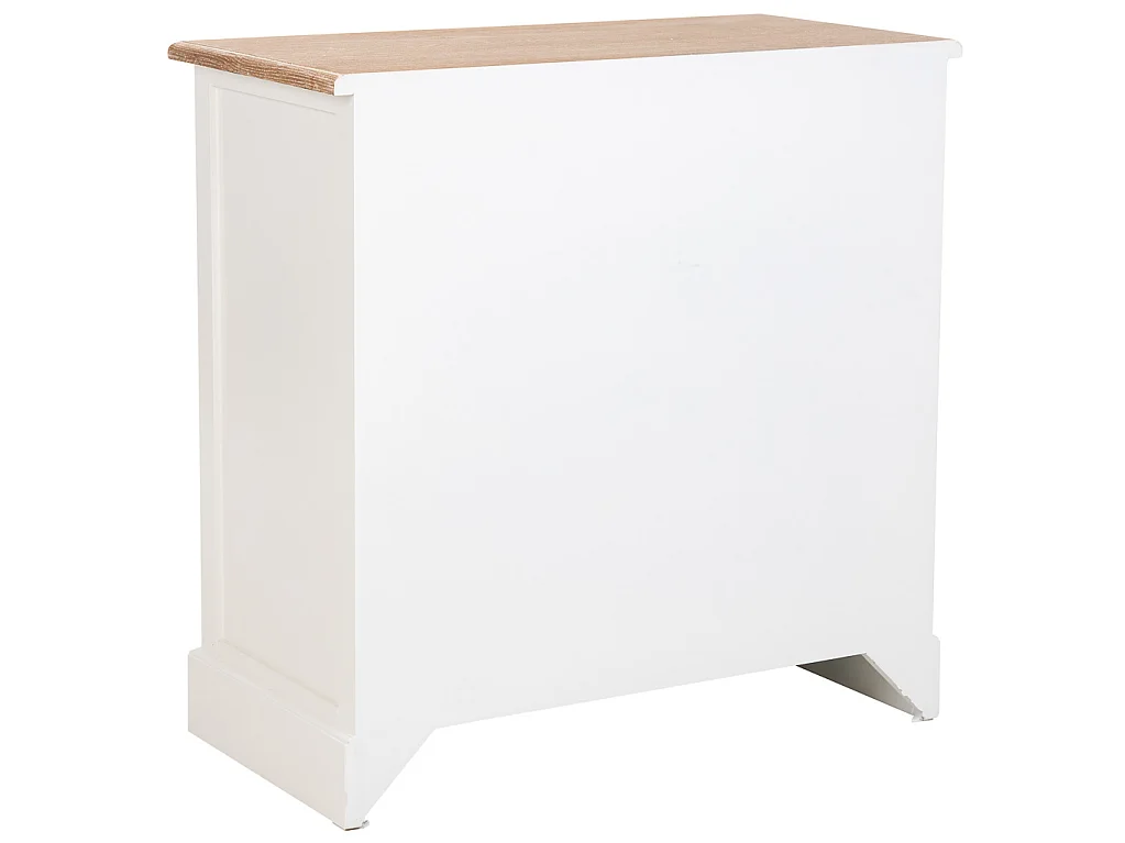 Recibidor de Madera blanco de 2 cajones y 2 puertas 82x39.5x80h cm