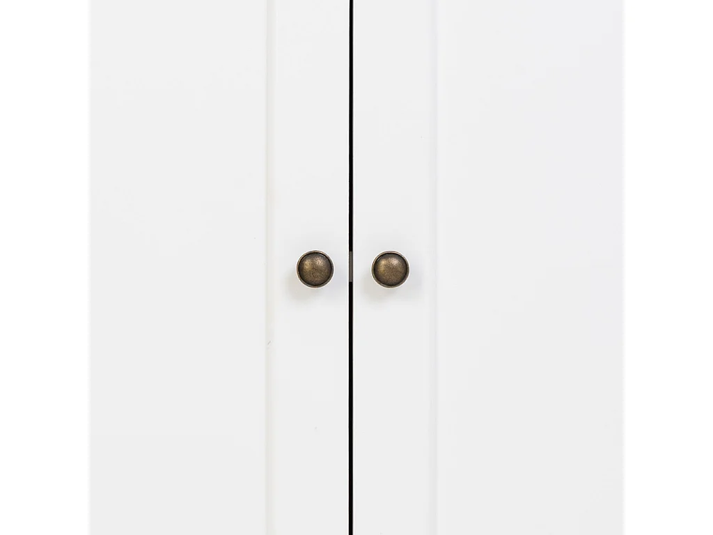 Recibidor de Madera blanco de 2 cajones y 2 puertas 82x39.5x80h cm