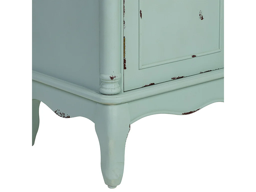 Meuble d'entrée en bois avec 2 portes et 1 tiroir 80x38x110,5 h