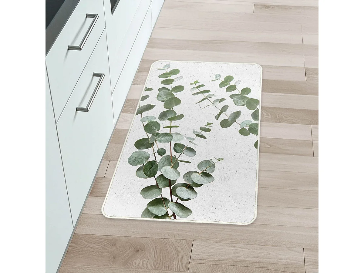 Tapis Imprimé "Stevia" 45x75cm Vert