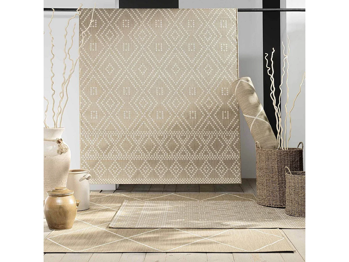 Tapis Déco "Damira" 160x230cm Naturel