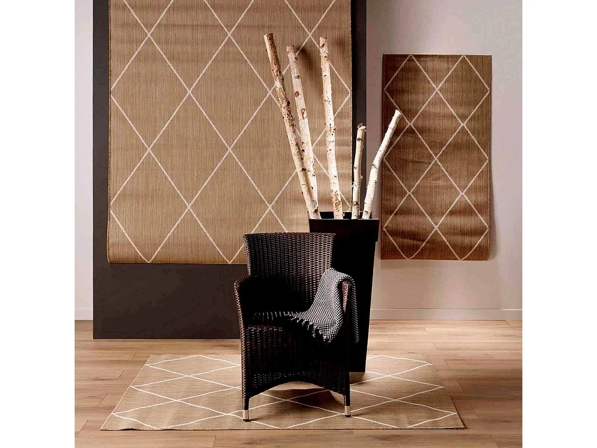 Tapis Déco "Damira" 80x150cm Naturel
