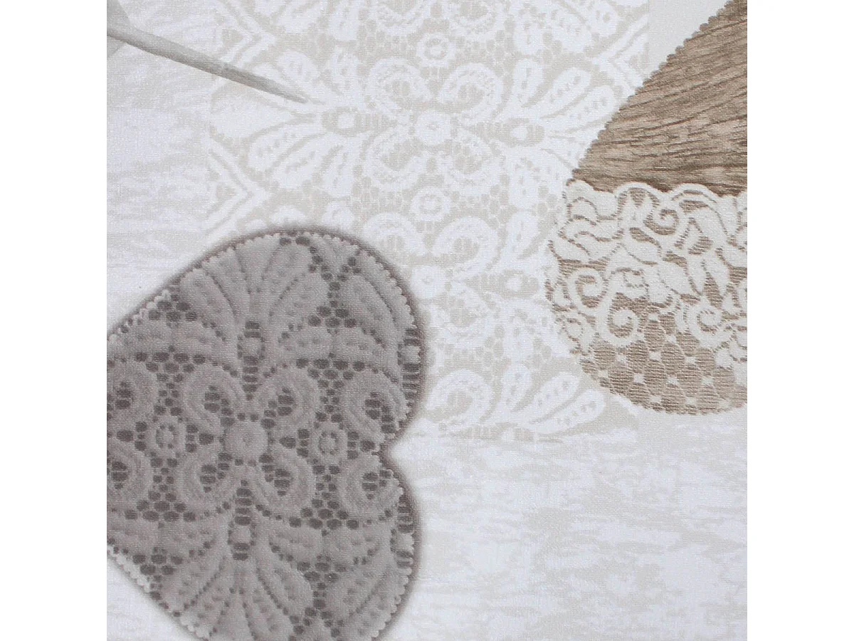 Nappe Imprimé "Delicia" 140x240cm Taupe