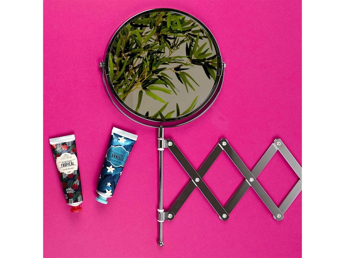 Miroir Grossissant x5 "Mural" 14cm Argent
