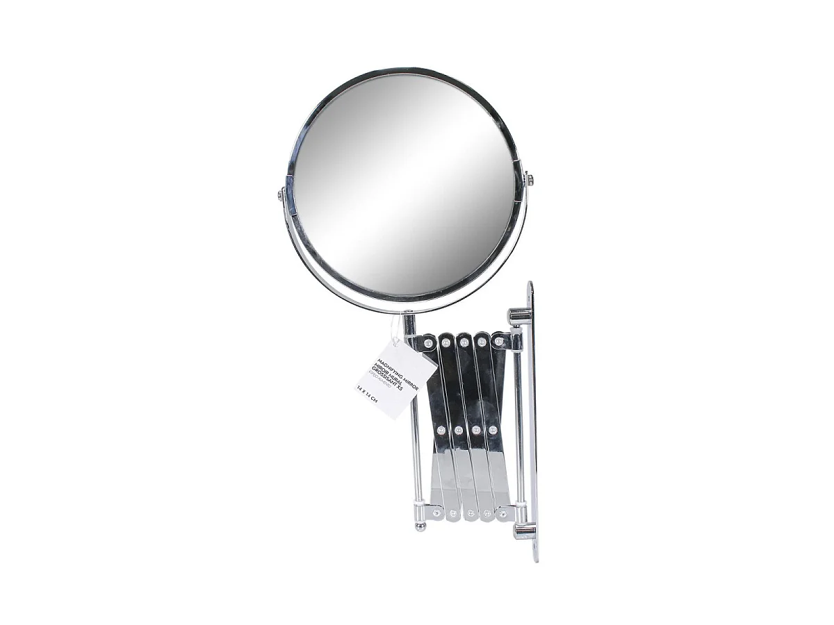 Miroir Grossissant x5 "Mural" 14cm Argent