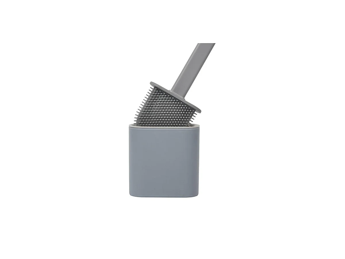 Brosse WC Adhésive "Silicone" 36cm Gris
