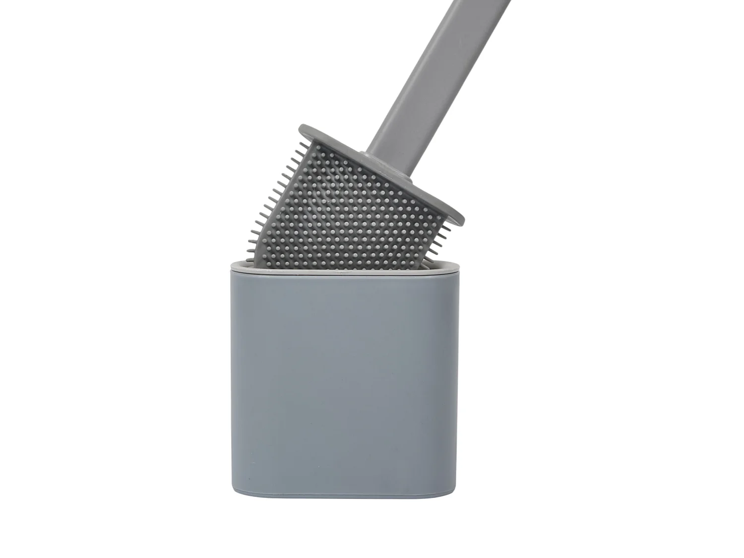 Brosse WC - JE CHERCHE UNE IDEE - Silicone Souple - Gris