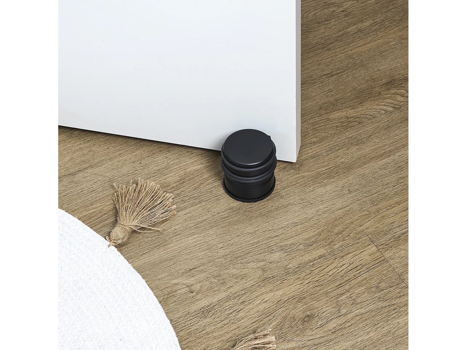 Bloque-Porte - JE CHERCHE UNE IDEE - Noir - Stable et Compact