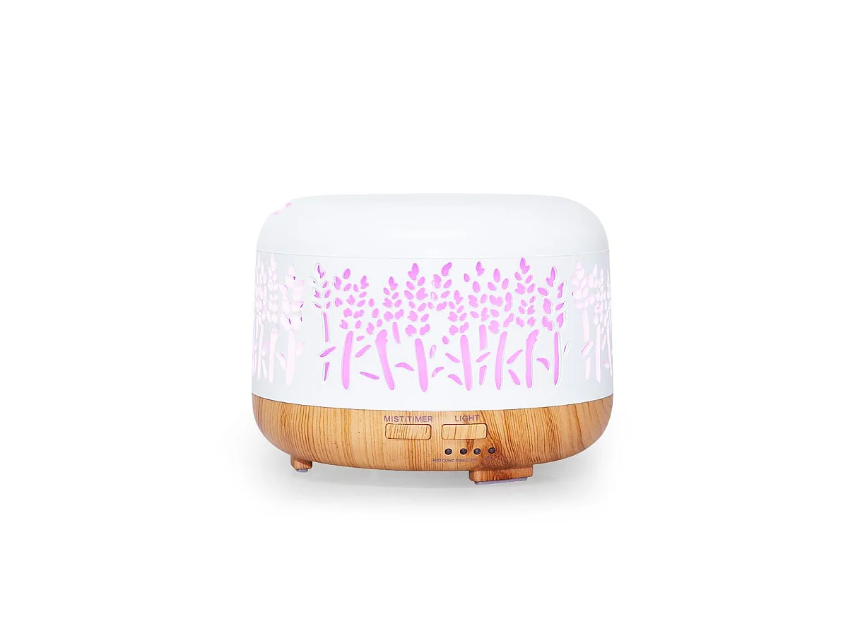 Diffuseur de Parfum LED "Nature" 300ml Blanc