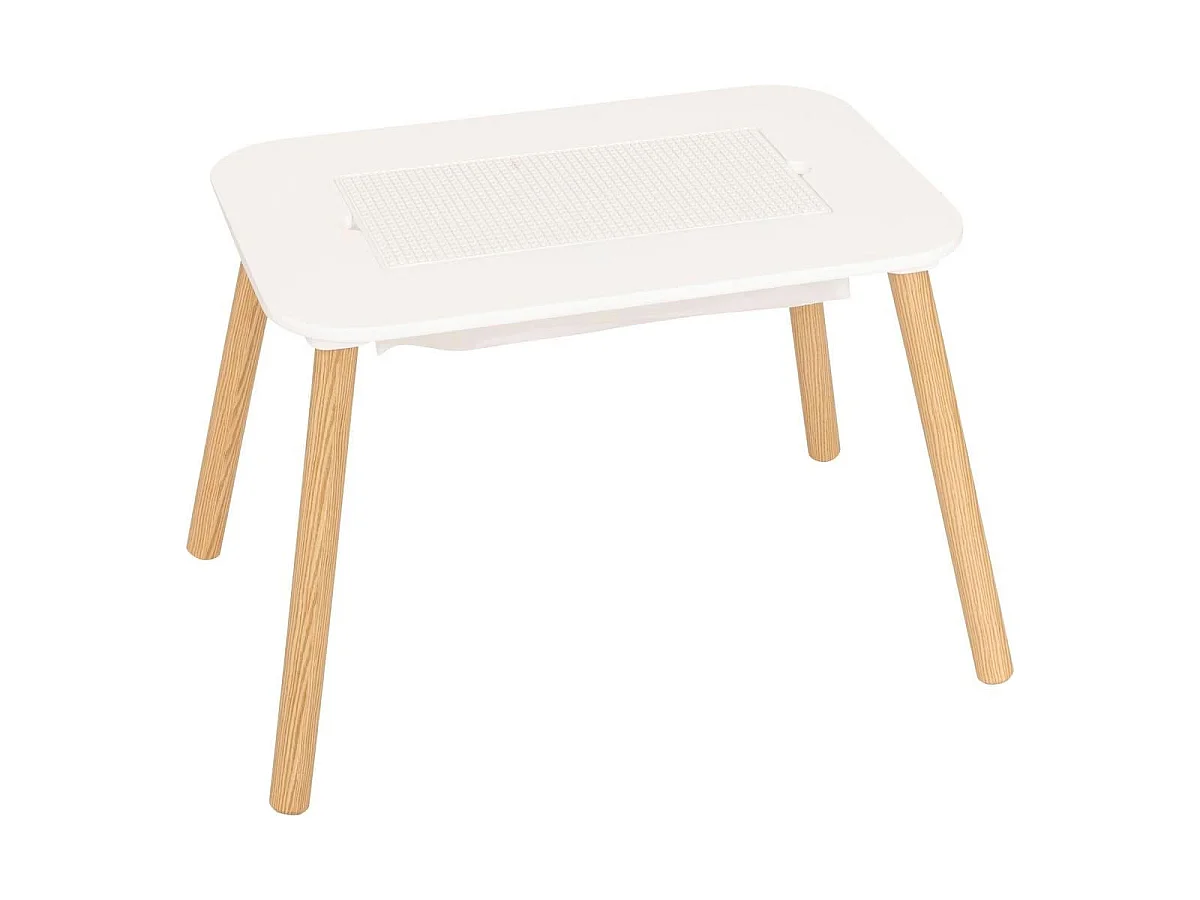 Table de Jeu Enfant "Buldy" 68cm Blanc