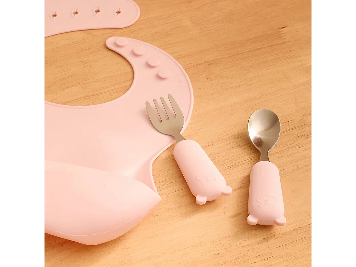 Set Couverts Enfant "Yum" 16cm Rose