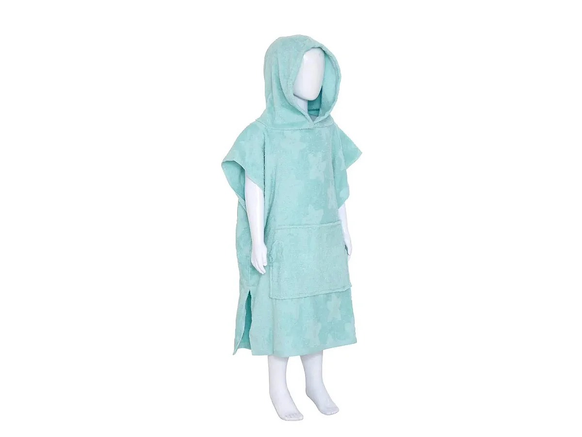 Cape de Bain Enfant & Gant de Toilette "Mer" Bleu