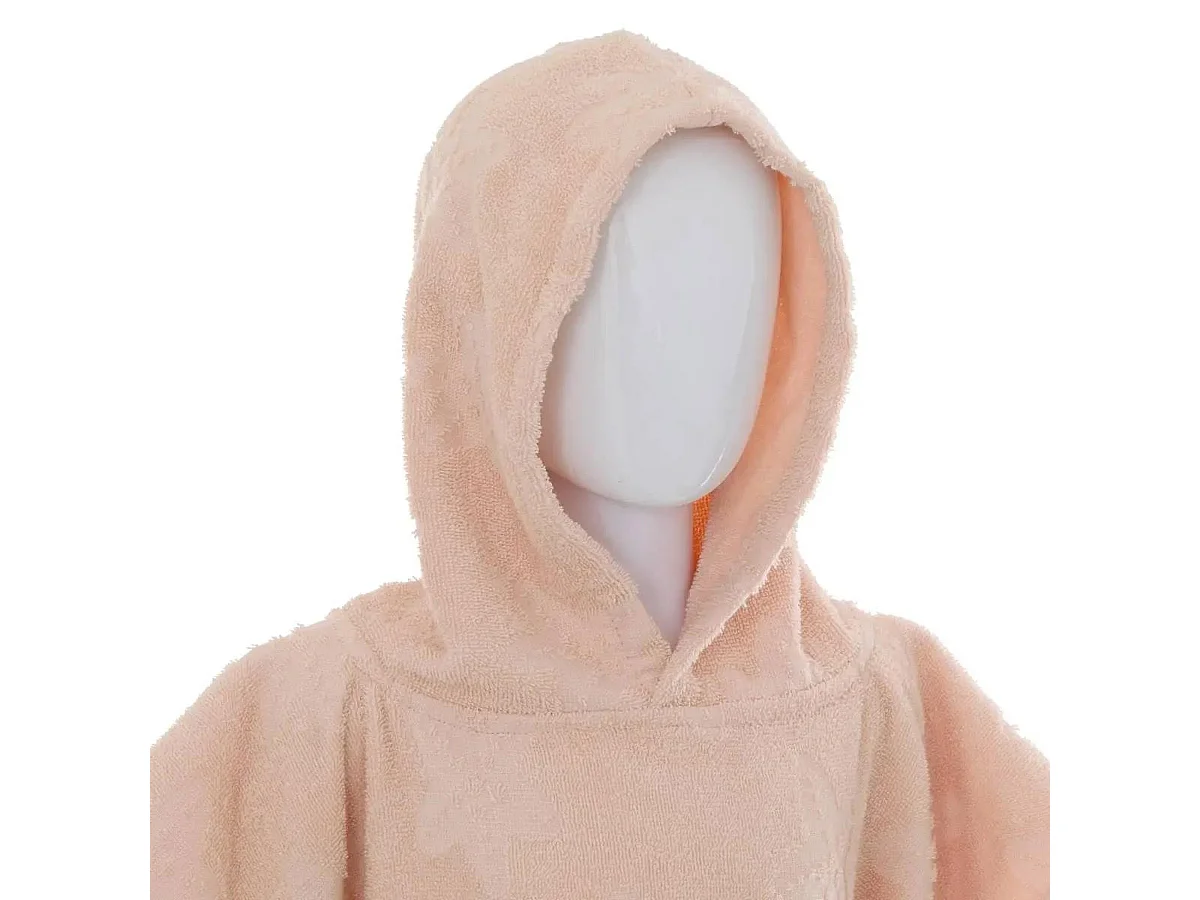 Cape de Bain Enfant & Gant de Toilette "Mer" Rose
