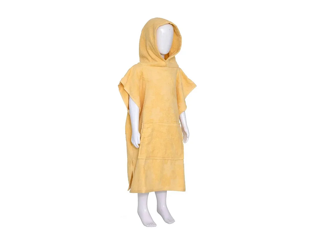 Cape de Bain Enfant & Gant de Toilette "Mer" Jaune