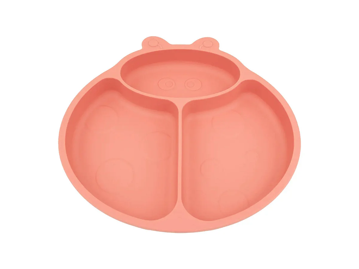 Set de Repas 4 Pièces "Coccinelle" 20cm Rose