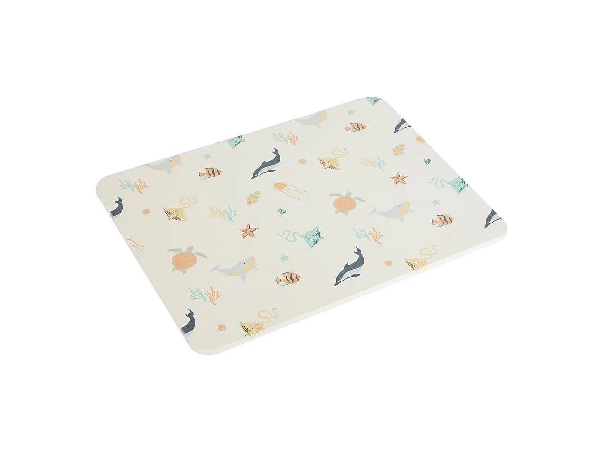 Tapis Enfant en Diatomite "Mer" 35x45cm Multicolore