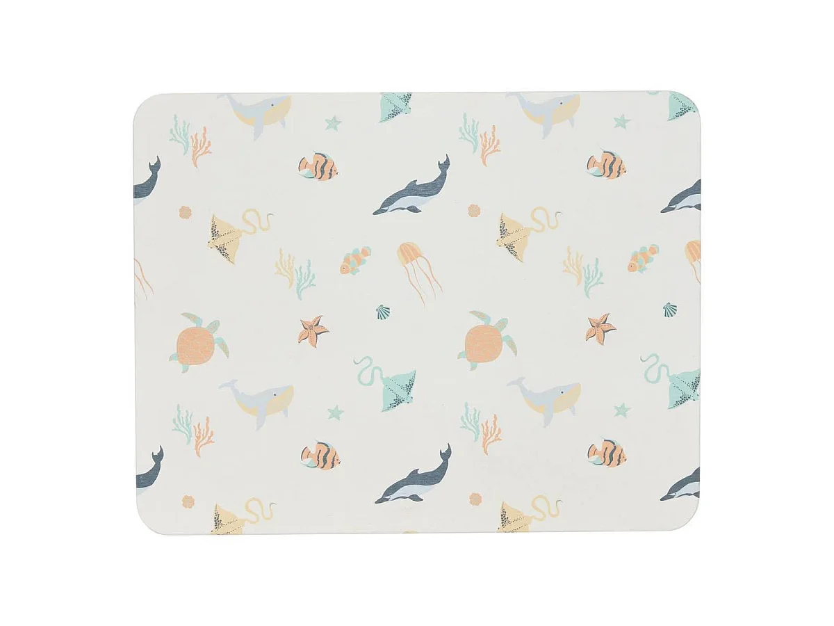 Tapis Enfant en Diatomite "Mer" 35x45cm Multicolore
