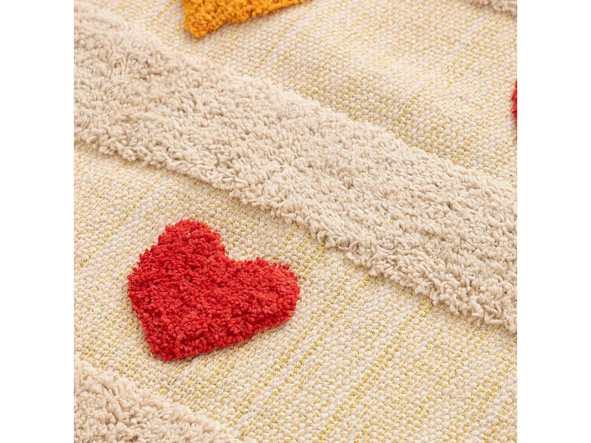 Tapis Enfant Cœur "Amour" 120x170cm Multicolore