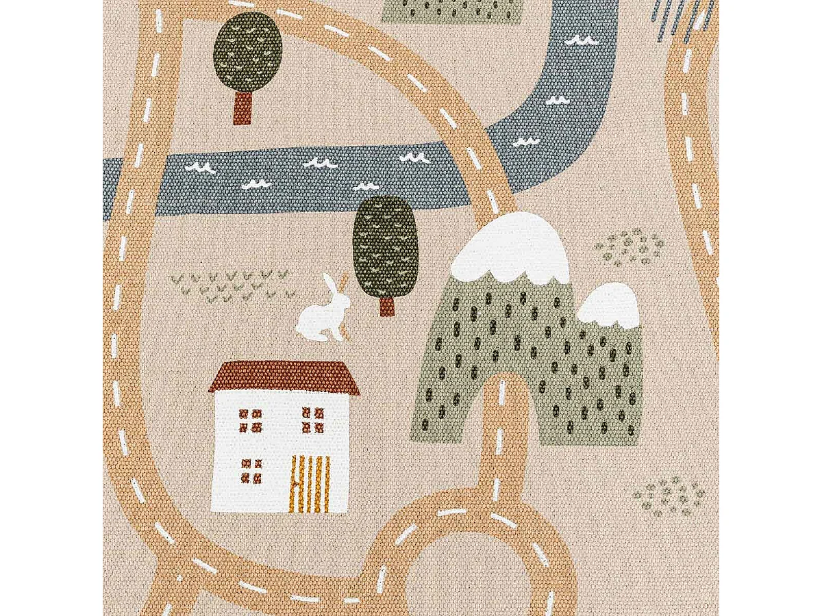 Tapis Enfant "Route" 100x150cm Multicolore