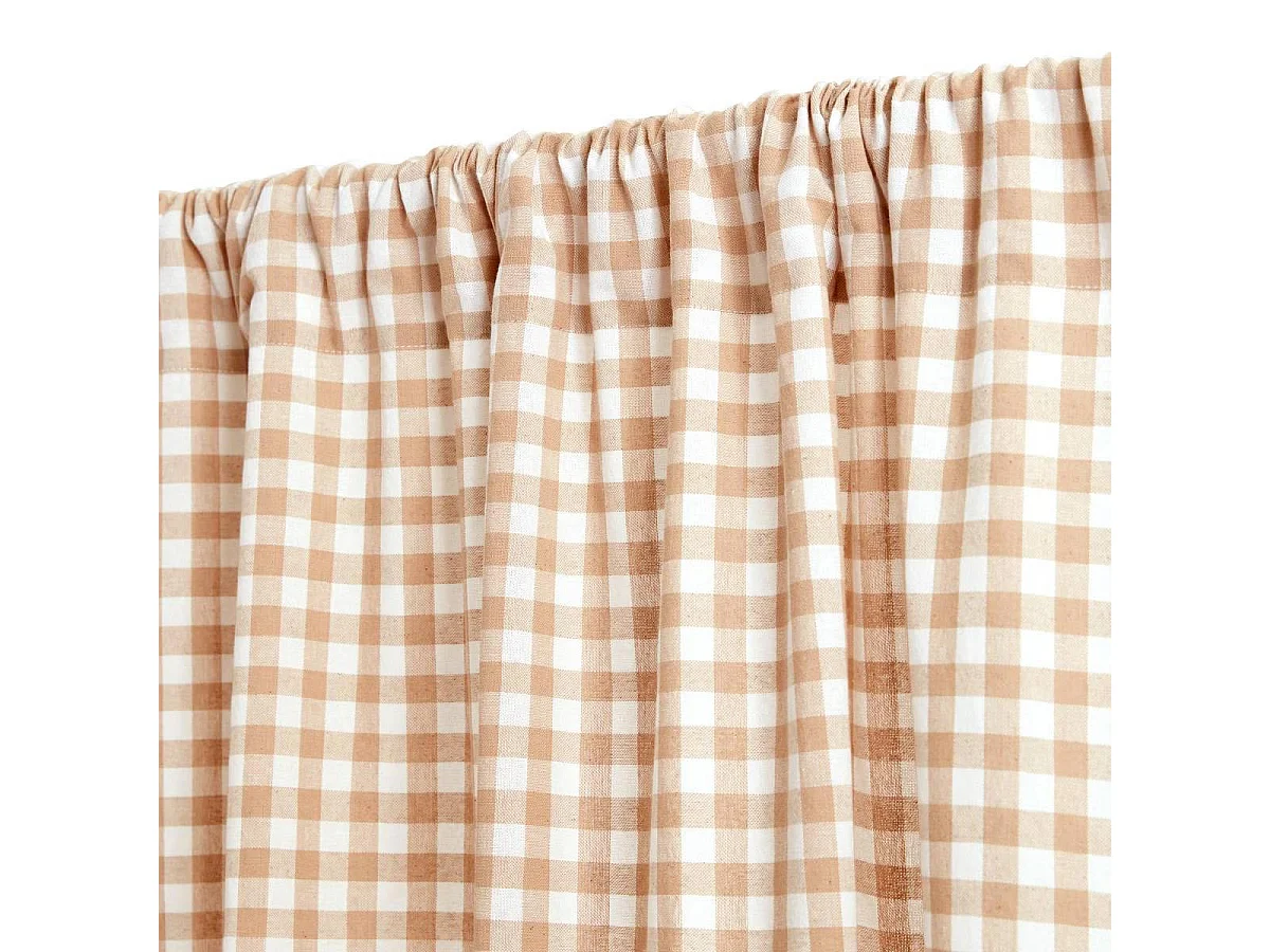 Rideau Imprimé Vichy "Groove" 140x260cm Beige