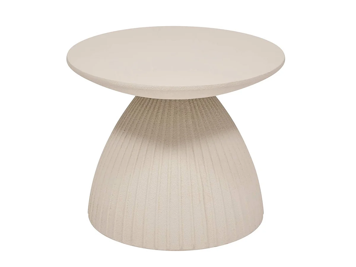 Table Basse Design "Fylis" 50cm Ivoire