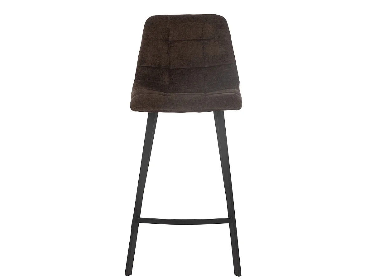 Chaise de Bar Matelassée "Kent" 95cm Marron