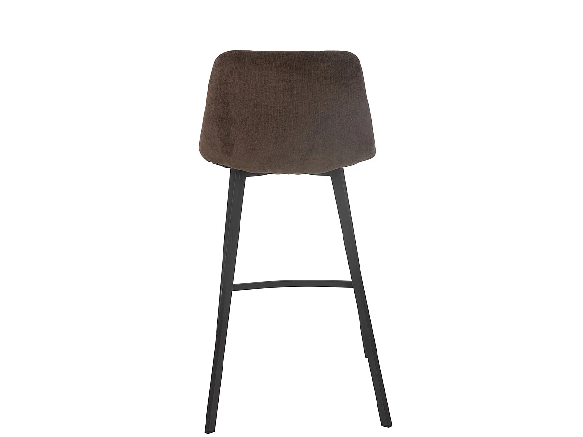 Chaise de Bar Matelassée "Kent" 95cm Marron