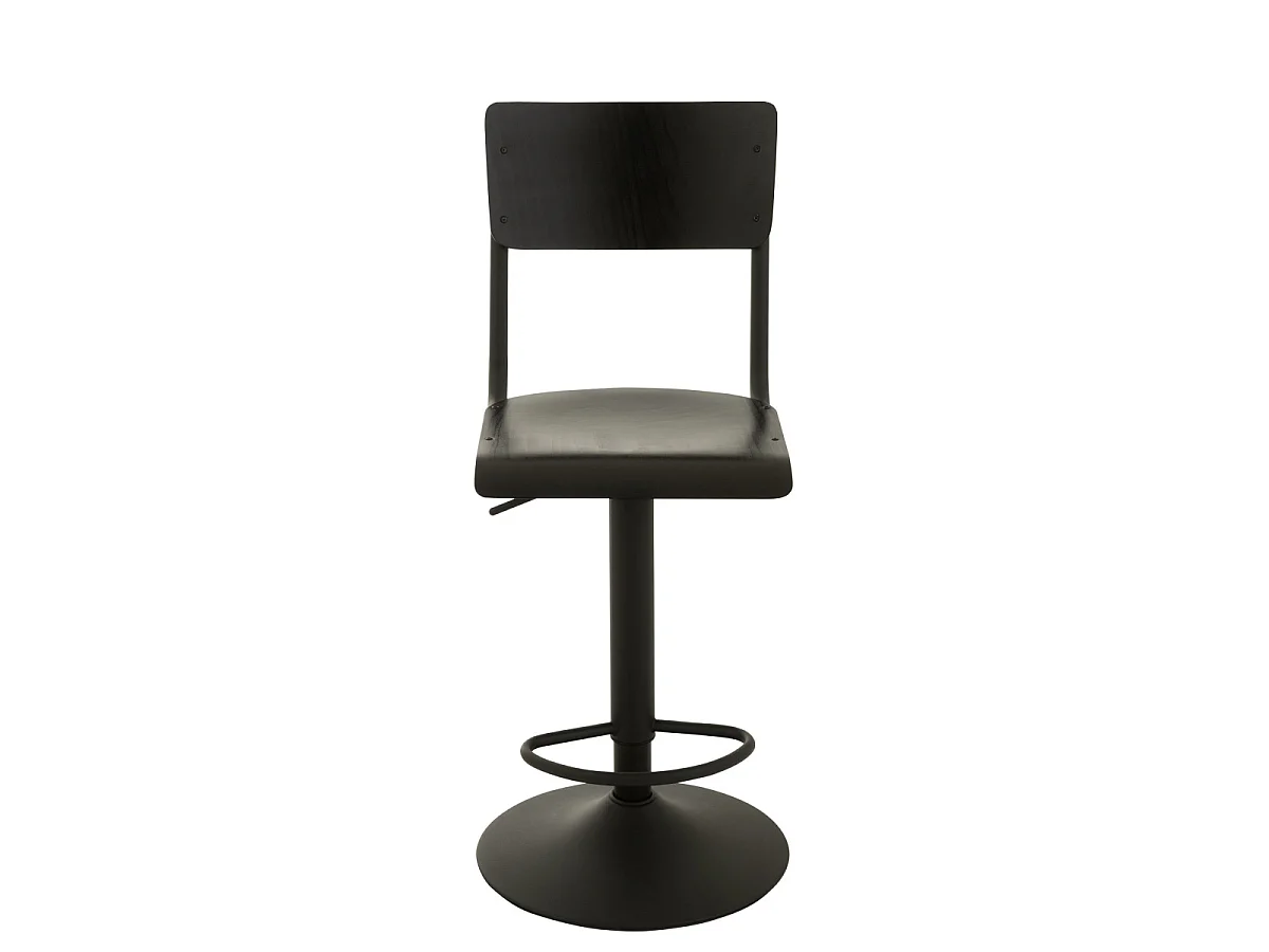 Tabouret de Bar en Bois "Mauricio" 105cm Noir