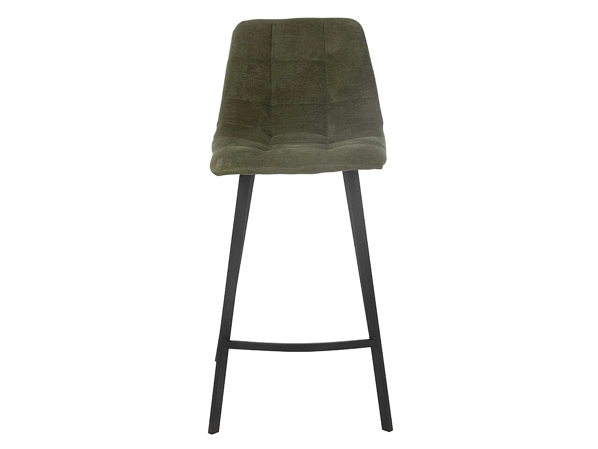 Chaise de Bar Matelassée "Kent" 95cm Vert