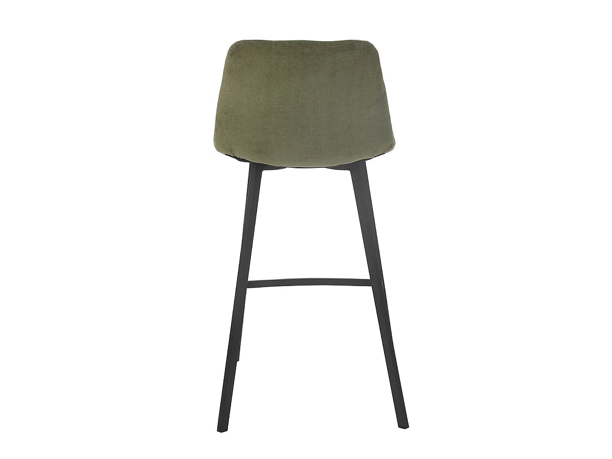 Chaise de Bar Matelassée "Kent" 95cm Vert