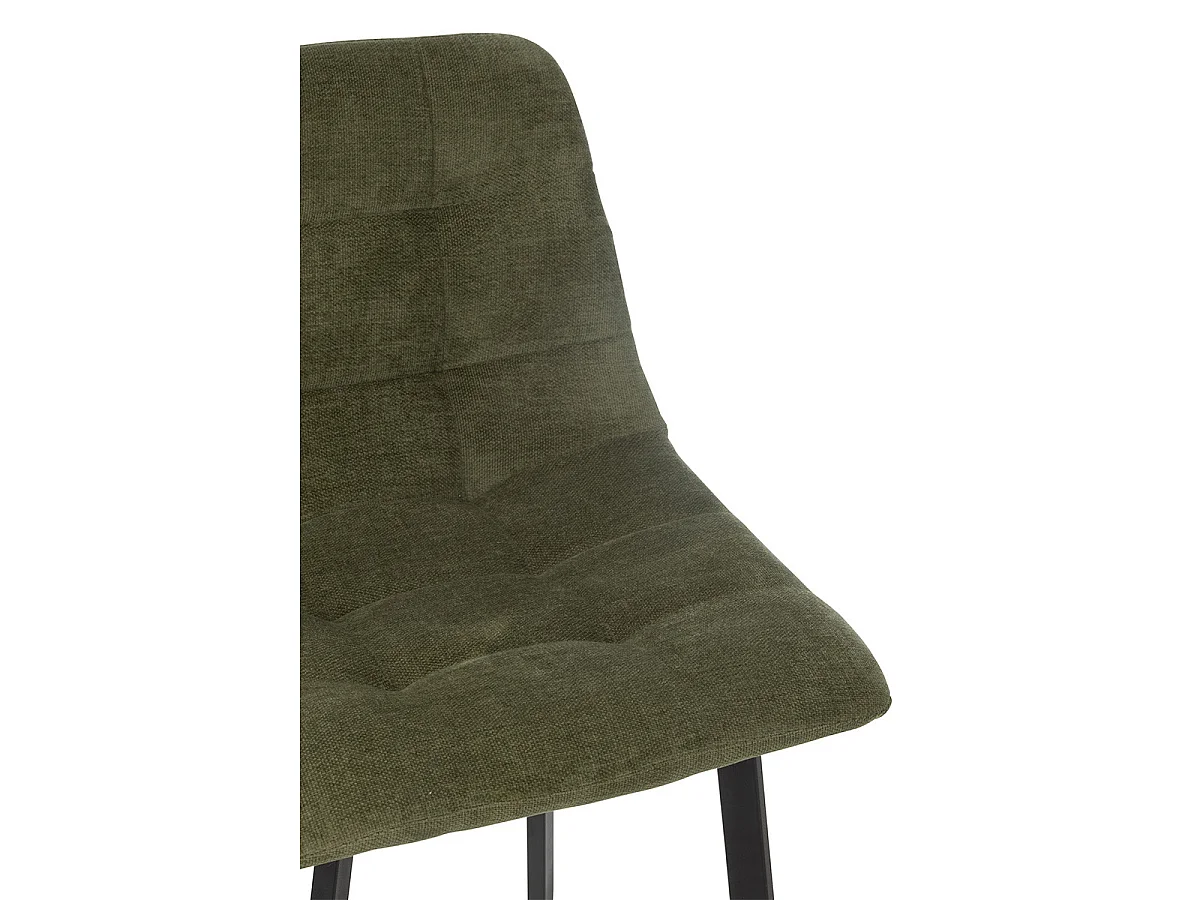 Chaise de Bar Matelassée "Kent" 95cm Vert