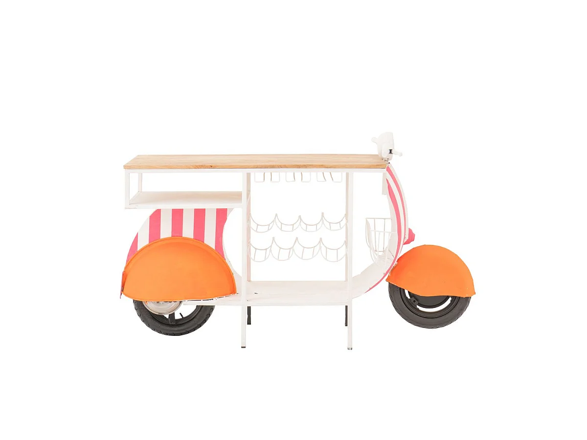 Meuble de Bar en Métal "Scoot" 180cm Multicolore