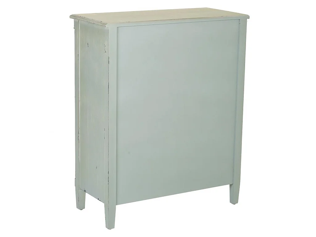Mobile da ingresso in legno con verde 78x36x95h