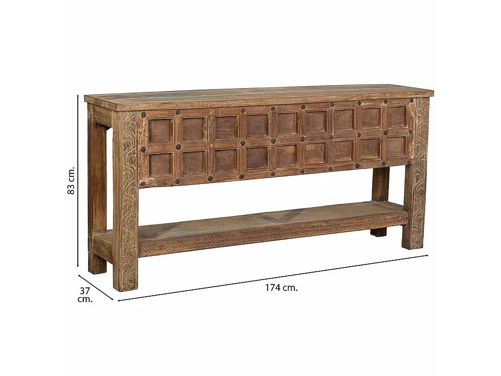 Flurtisch aus Holz 174x37x83 Braun