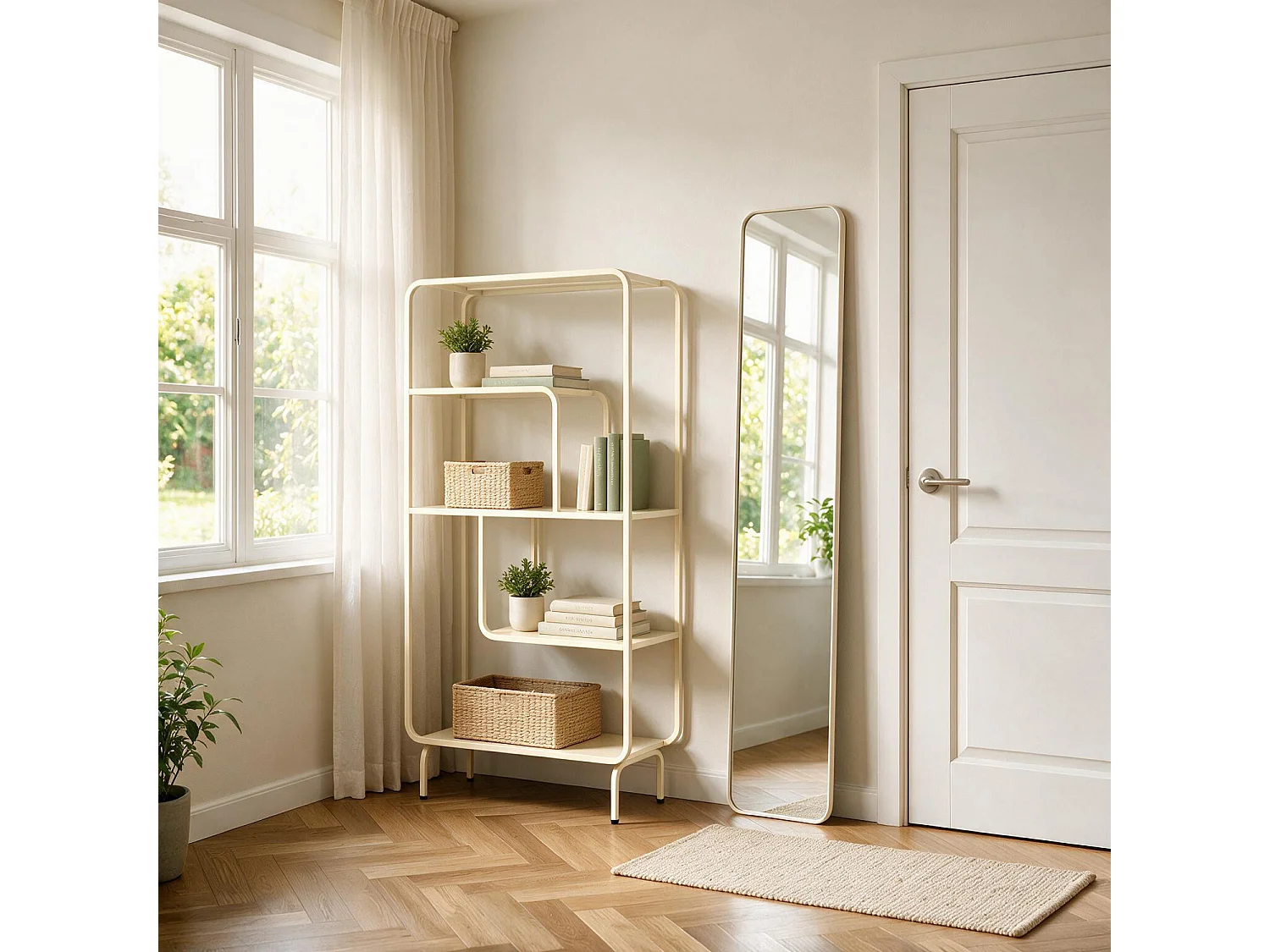 Console design en métal blanc CAPUCINE - HAPPY GARDEN