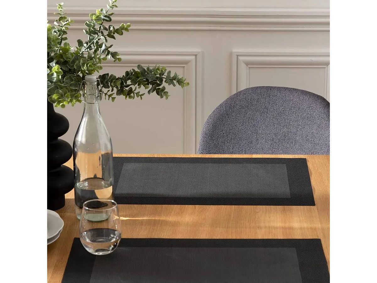 Set de Table "Contour" 35x50cm Noir