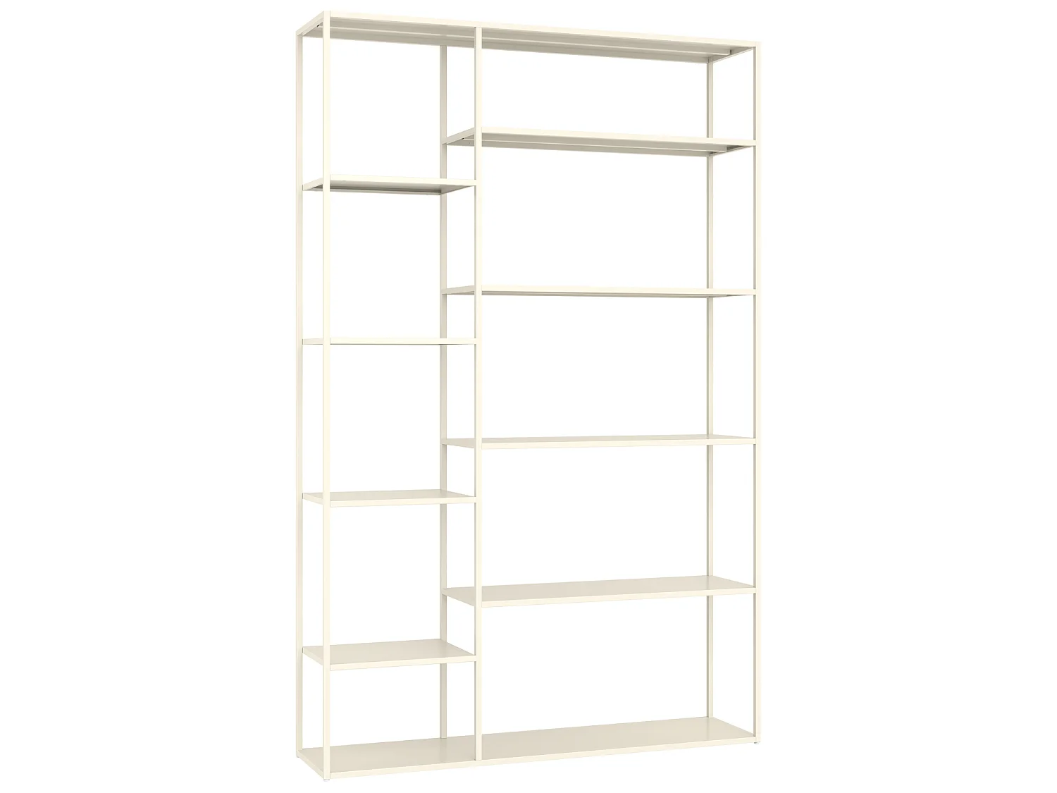 Bibliothèque en métal 189cm blanche ELISABETH - HAPPY GARDEN