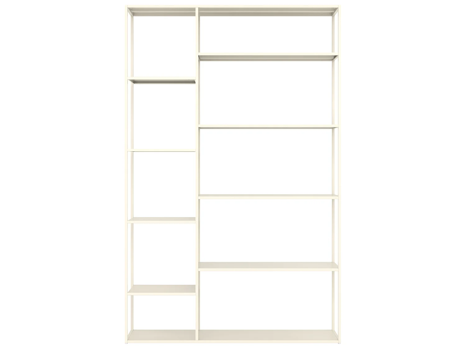 Bibliothèque en métal 189cm blanche ELISABETH - HAPPY GARDEN