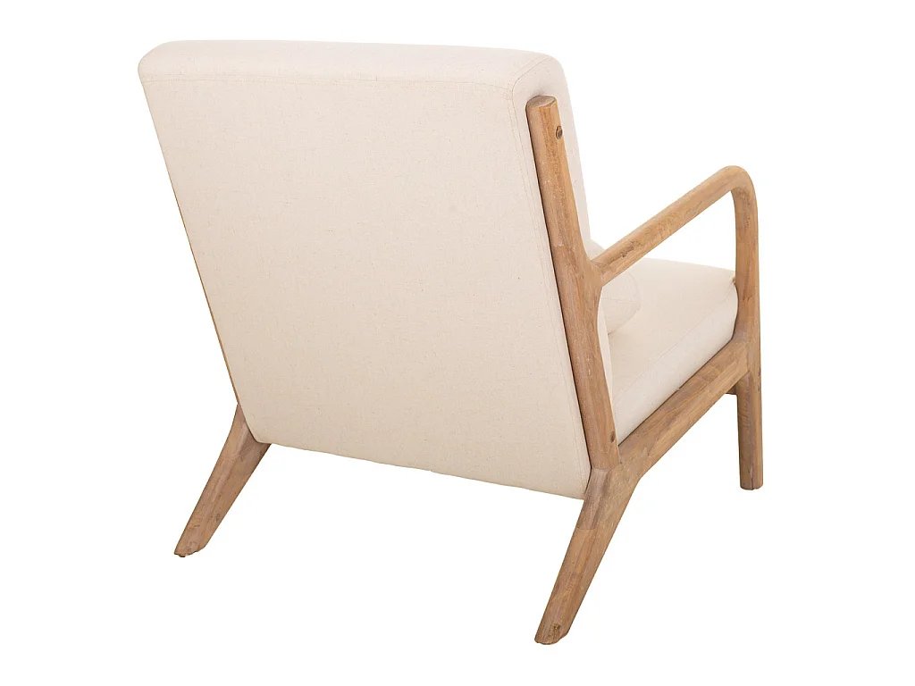 Fauteuil en bois marron 66x85x74