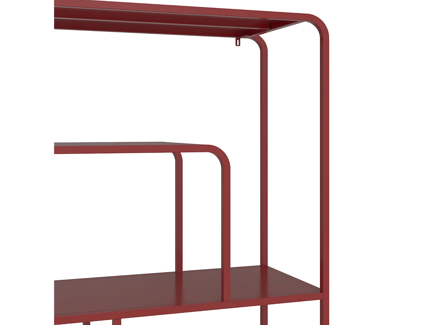 Console design en métal rouge carmin CAPUCINE - HAPPY GARDEN