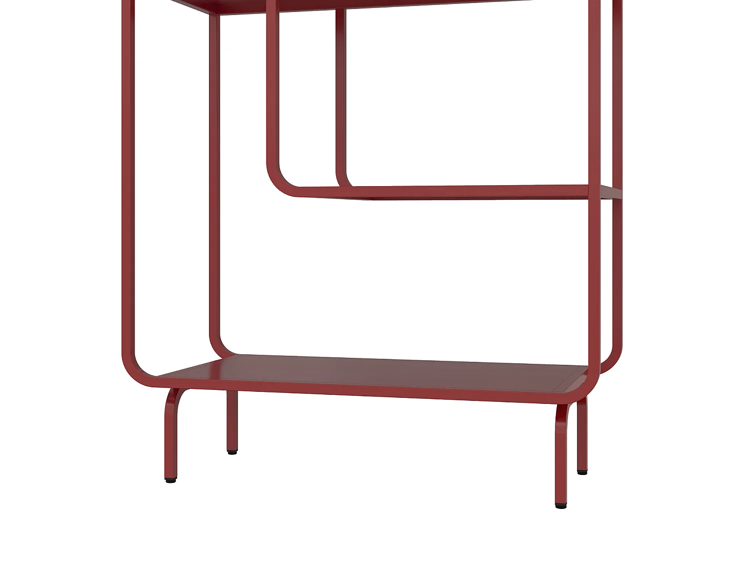 Console design en métal rouge carmin CAPUCINE - HAPPY GARDEN