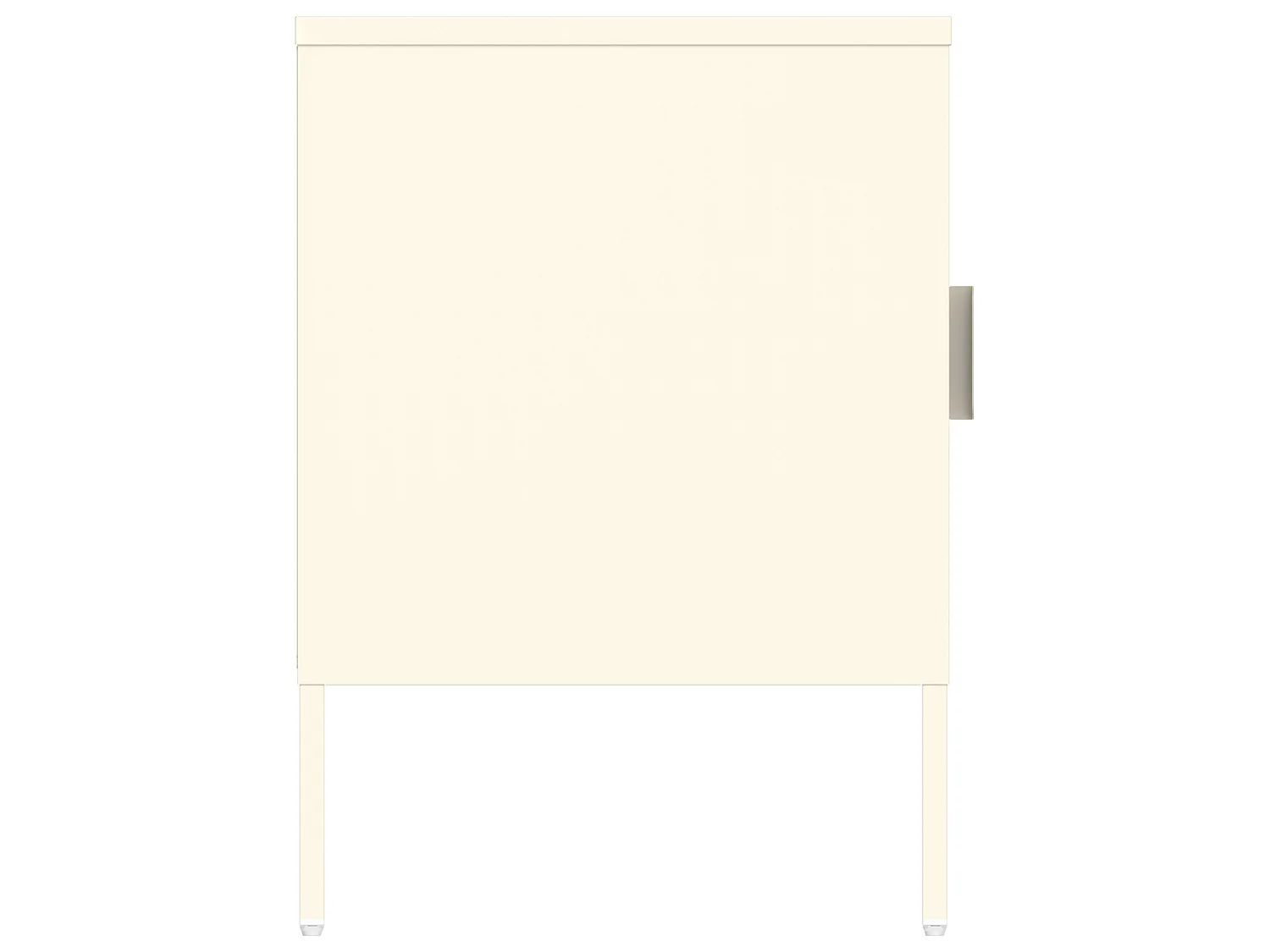 Meuble TV en métal 120cm blanc TOM - HAPPY GARDEN